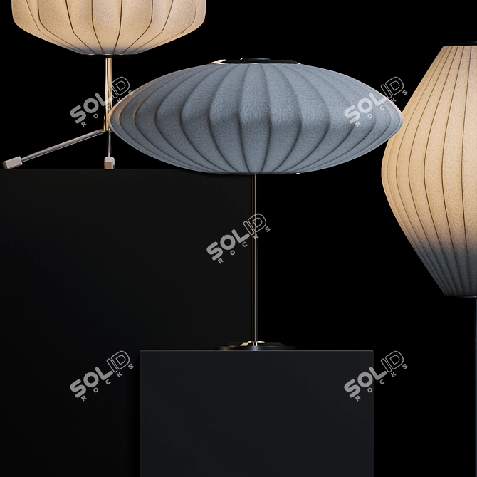 Versatile 3ds Max Table Lamp Set 3D model image 2