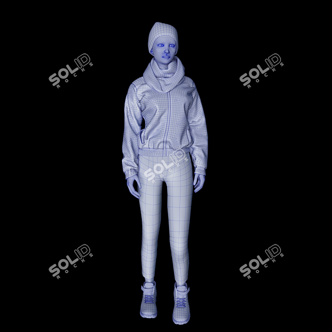 Title: Modern Poseable Mannequin 3D model image 3