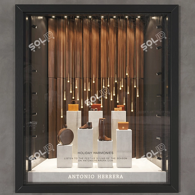 Versatile Shop Window Display 3D model image 1