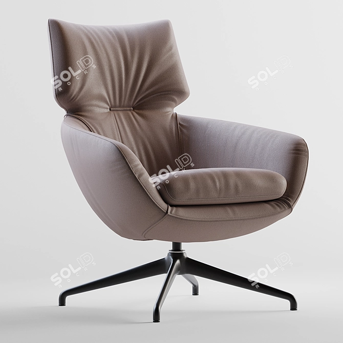 LEOLUX LX: Elegant Design Chair by Gino Carollo 3D model image 1