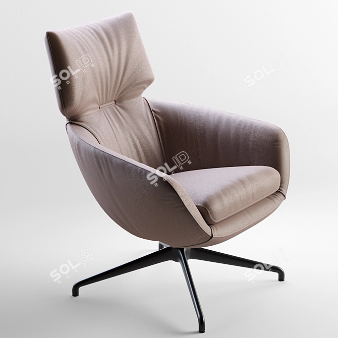 LEOLUX LX: Elegant Design Chair by Gino Carollo 3D model image 2