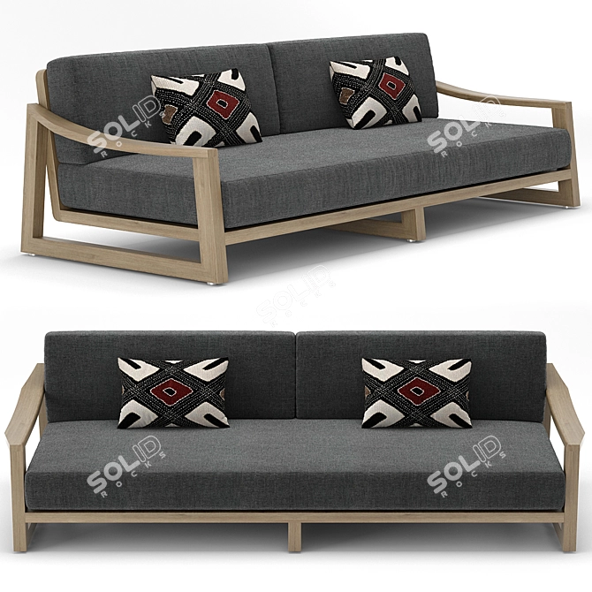 RH Outdoor Sebastian Sofa - Outdoor Elegance at its Finest 3D model image 1