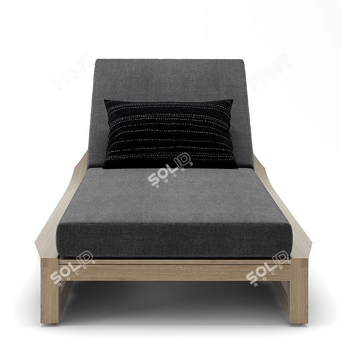 RH Outdoor Sebastian Chaise Lounge 3D model image 2