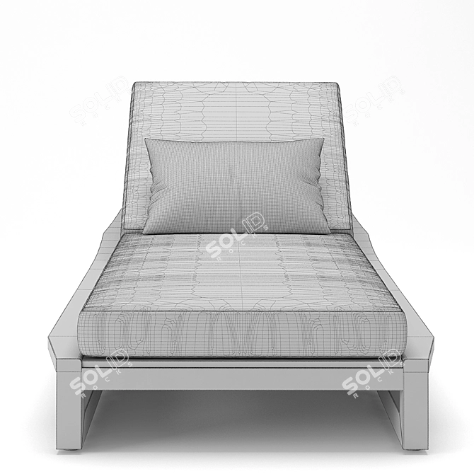 RH Outdoor Sebastian Chaise Lounge 3D model image 3