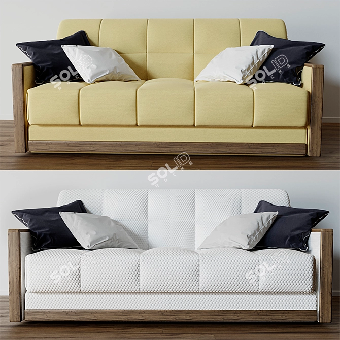 Accordion Sofa Bed: Goodwin 3D model image 2