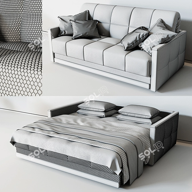 Accordion Sofa Bed: Goodwin 3D model image 3