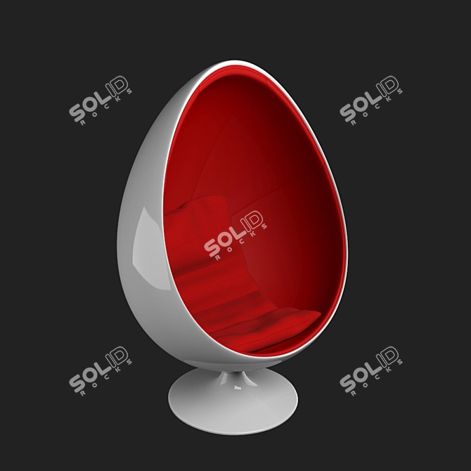 Modern Eero Aarnio Egg Chair 3D model image 2