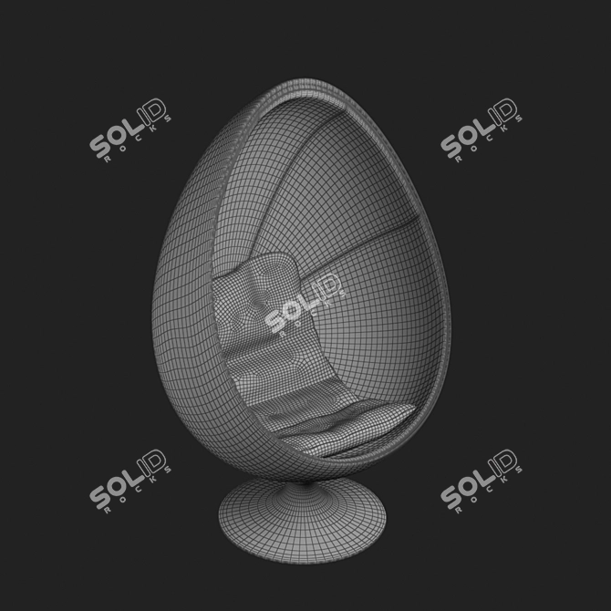 Modern Eero Aarnio Egg Chair 3D model image 3