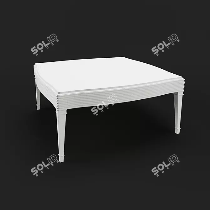 Elegant OM Coffee Table in Cherry Veneer 3D model image 2