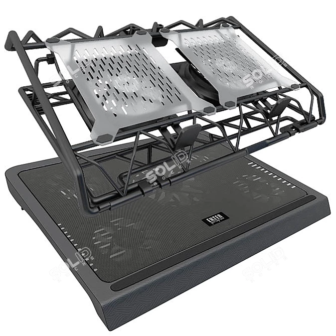 CoolMax Laptop Cooling Set 3D model image 1