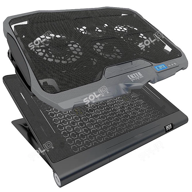 CoolMax Laptop Cooling Set 3D model image 2