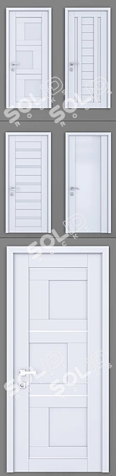 Profil U Doors: Multilayer Coating, Various Colors 3D model image 2