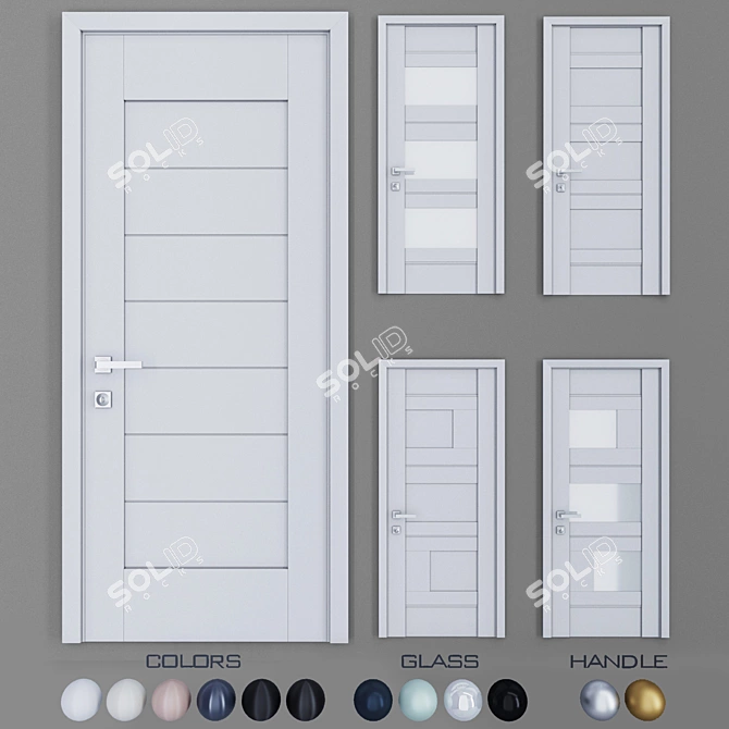 Profil Doors U - Stylish & Durable Set 3D model image 1