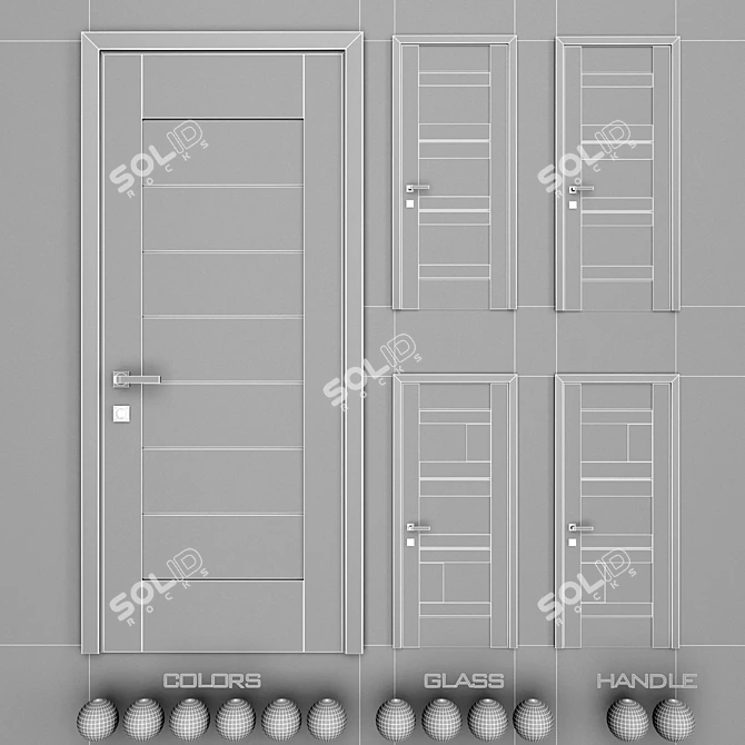 Profil Doors U - Stylish & Durable Set 3D model image 3