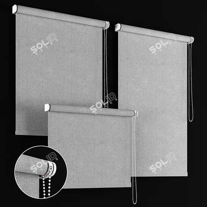 Elegant Roller Blind: Modern Design 3D model image 1