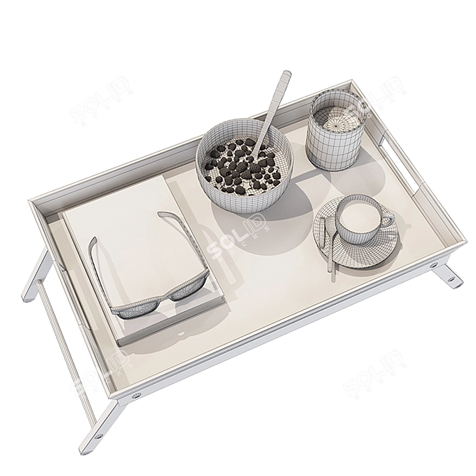 Bed Tray - Breakfast Bliss 3D model image 3