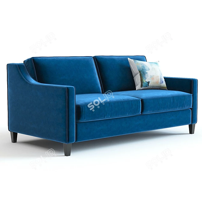 Modern West Elm Paidge Sofa: 3D High-Detail Design 3D model image 3