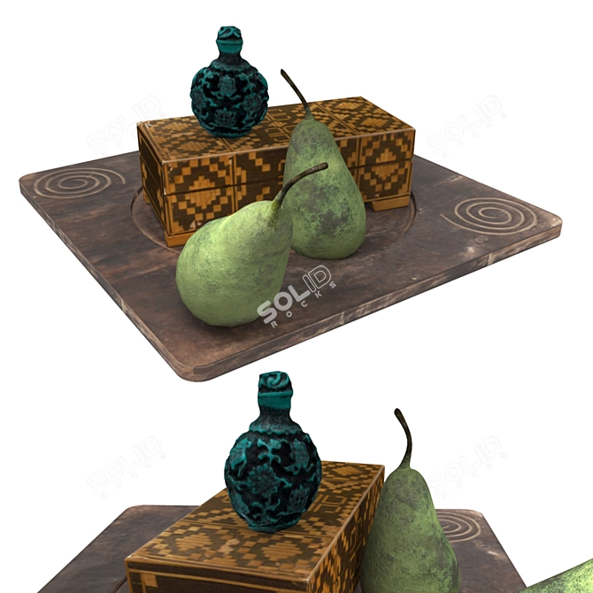 Ethnic Decor Set - Polys 102130 3D model image 1