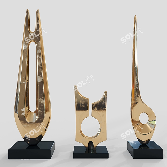 Denis Mitchell Sculpture Set | 3dsMax 2013 Renderings 3D model image 1