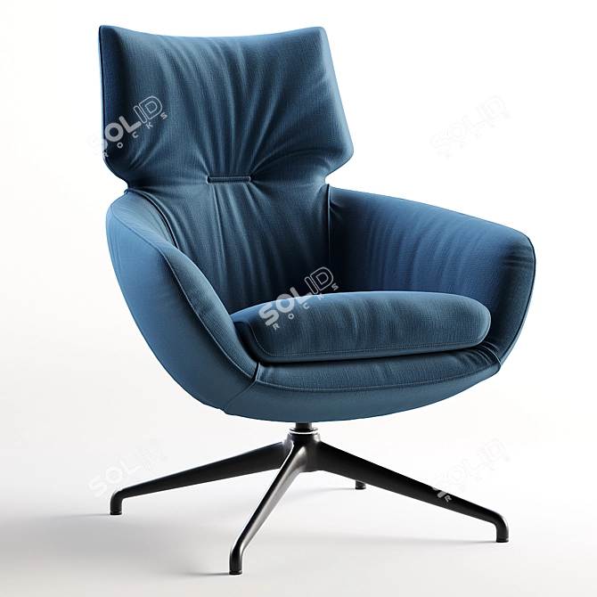 Luxurious LEOLUX LX Chair | Designed by Gino Carollo 3D model image 2