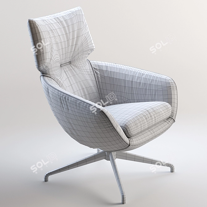 Luxurious LEOLUX LX Chair | Designed by Gino Carollo 3D model image 3