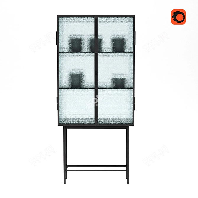 Haze Vitrine: Sleek & Modern Display 3D model image 2