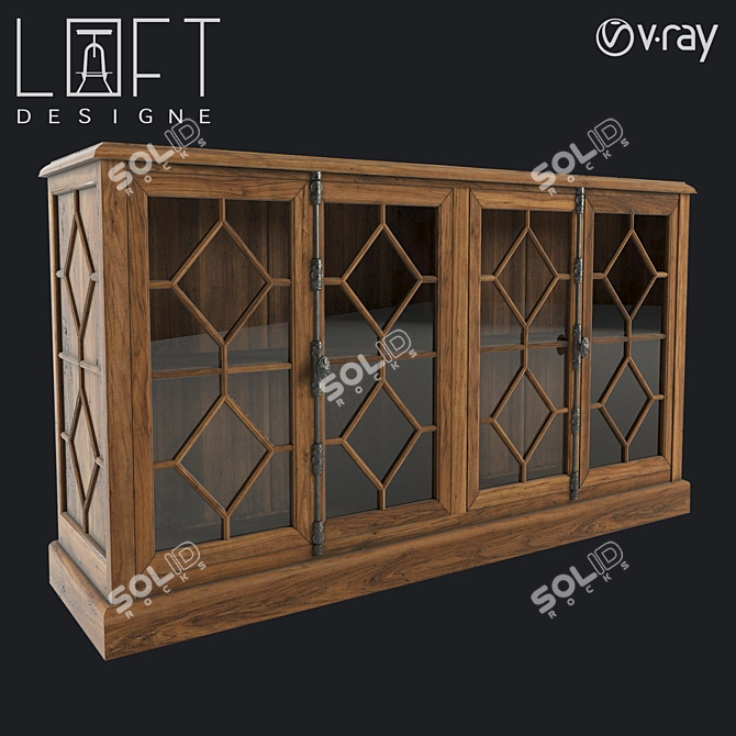 Vintage 7167 Chest with Loft Design 3D model image 1