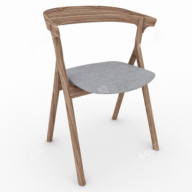 Stackable Comfort: Fredericia Yksi Chair 3D model image 1