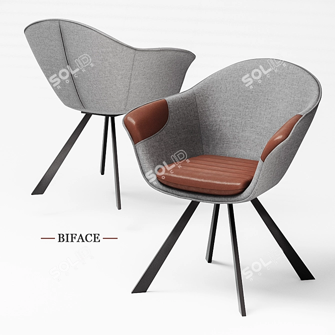 Elegance in Enveloping Comfort: La Redoute Interieurs Biface 3D model image 1