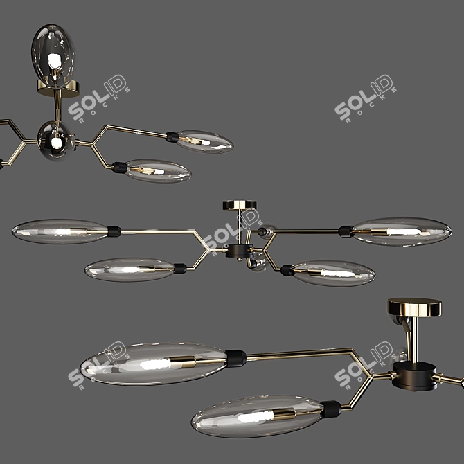 Maytoni Ventura Ceiling Lamp 3D model image 1