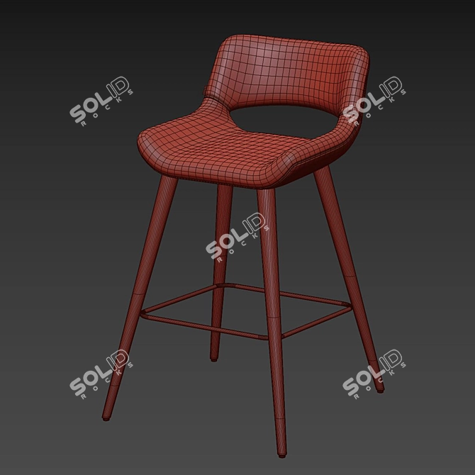 Elegant Magda-07 Chair: Italian Craftsmanship by Torre 3D model image 3