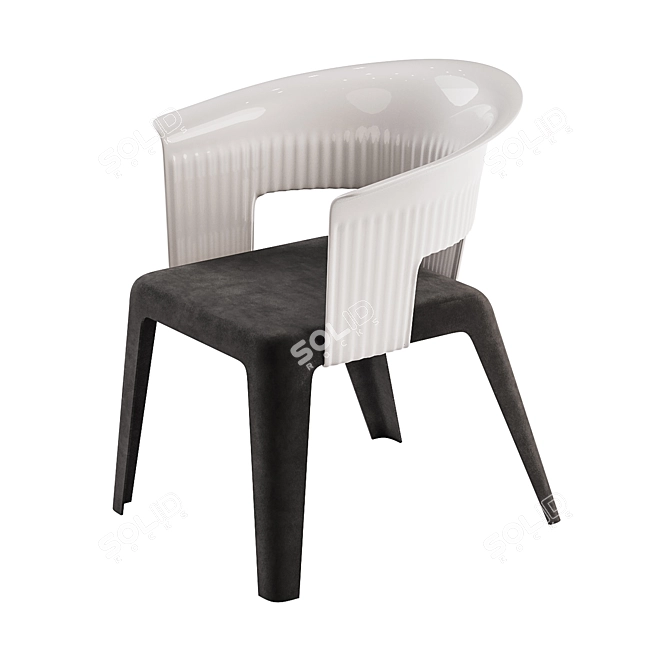 Eco Chic Chair: Madeira 3D model image 1