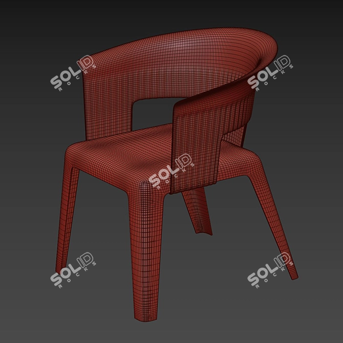 Eco Chic Chair: Madeira 3D model image 3