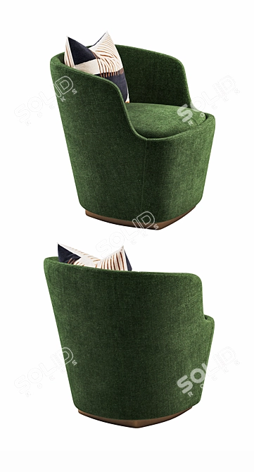 Orla Small Chair: Contemporary Elegance 3D model image 2