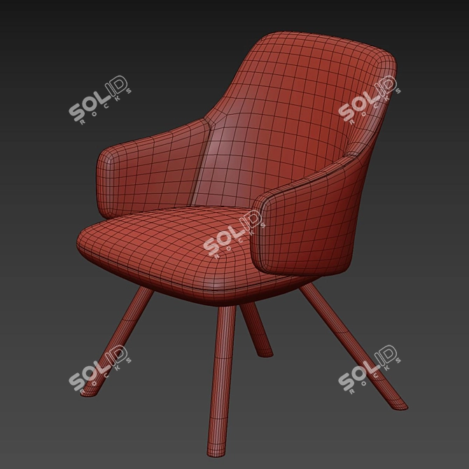 Harmonized Seating with Melody 3D model image 3