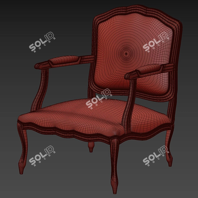 Elegance Redefined: Moda Hypnose Armchair 3D model image 3