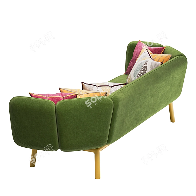 Sleek Modern 2.5 Sofa - Jules Wagemans 3D model image 2