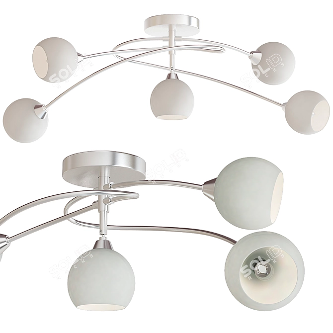 Elegant Luse Chandelier 3D model image 1