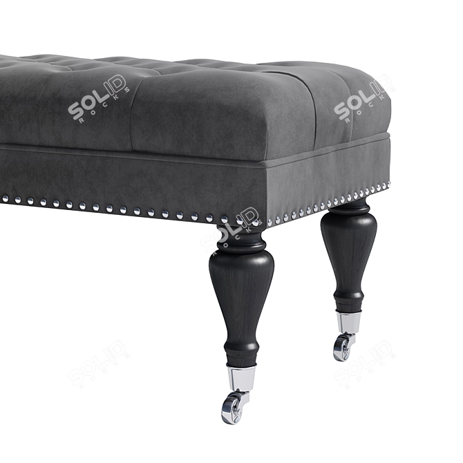 Eichholtz Bench Benedict: Granite Grey 3D model image 2