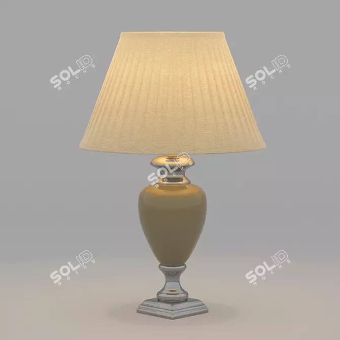 Arte Beige Fabric Table Lamp 3D model image 1