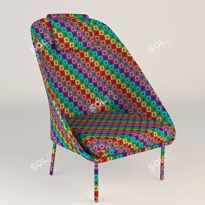 Twins Outdoor Armchair 3D model image 2