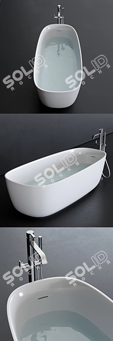 Disenia River: Aquatek Freestanding Bathtub 3D model image 2