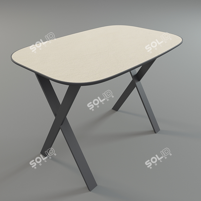 Elegant Modern Meridiani Console 3D model image 1