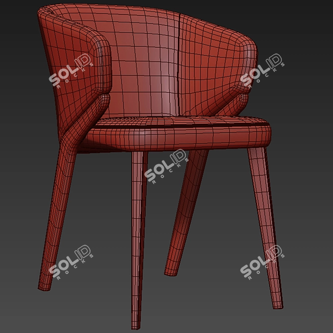 Ergonomic Nora Armchair: 3dsmax 2011, OBJ, Vray & Corona 3D model image 3