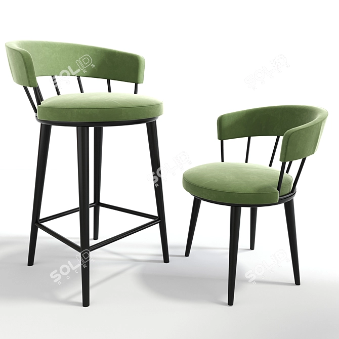 Elevate your Seating with Meru 3D model image 1