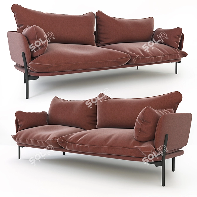 Cozy Cloud Sofa LN3.2 3D model image 1