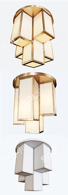 Elegant Eichholtz Axel Ceiling Lamp 3D model image 3