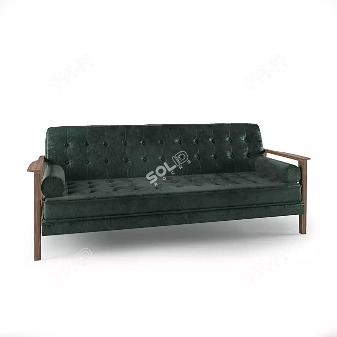 Convertible Coastal Settee Bed 3D model image 1