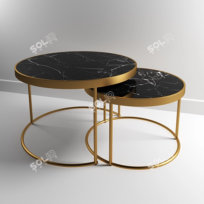 ZARA Home Coffee Table: Modern Design 3D model image 1