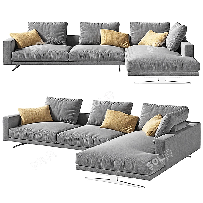 FLEXFORM CAMPIELLO Sofa - 334см x 217см x 86см 3D model image 1